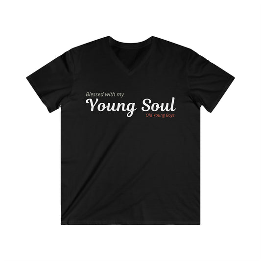 Blessed with my young soul T-shirt V-neck